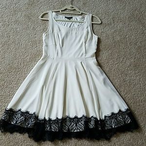 Express fit & flare mid length dress